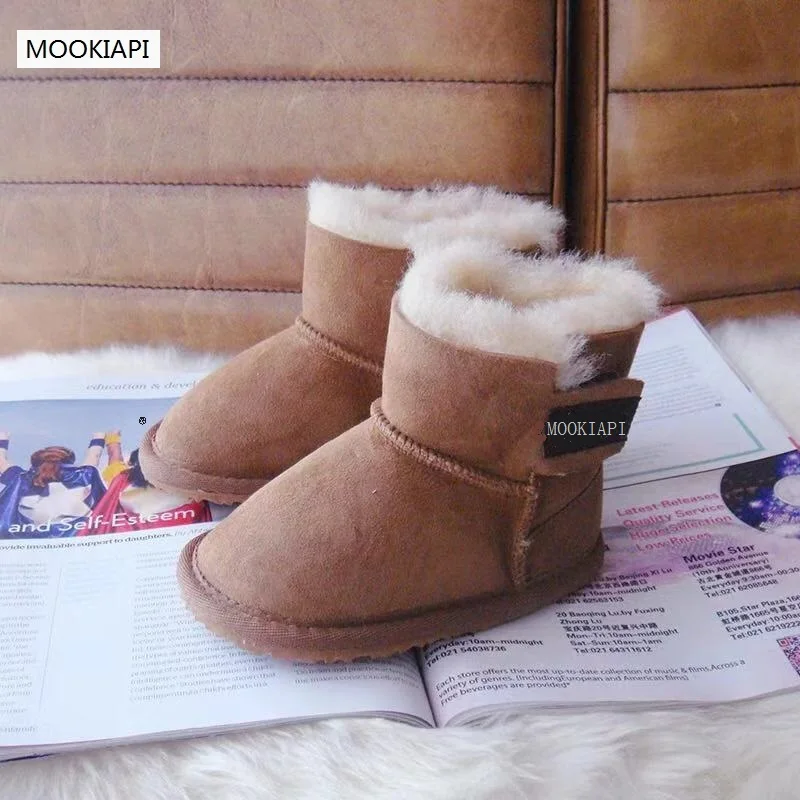 

In 2019, Australia's newest sheepskin and wool warm-keeping boots, pure wool skid-proof toddlers'high-quality snow boots,