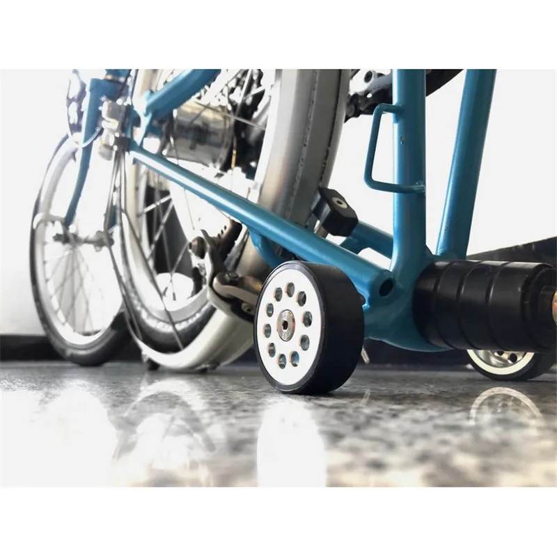 Металлический полый легкий колесный двойной подшипник easywheel Расширенный 46 мм для велосипеда Brompton легкое колесо+ титановый винт золото серебро черный