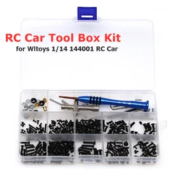 Kit de réparation de boulons de vis 316 en 1, Kit de boîte à outils, vis de réglage, attaches de quincaillerie pour Wltoys 1/14 144001 RC, accessoires de bricolage de voiture 
