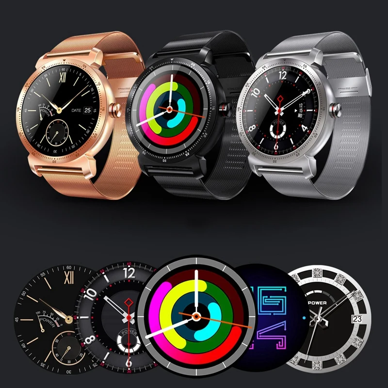 K88H Plus Smart Watch Bluetooth Sports Bracelet Heart Rate Tester Outdoor Pedometer-Rose Gold