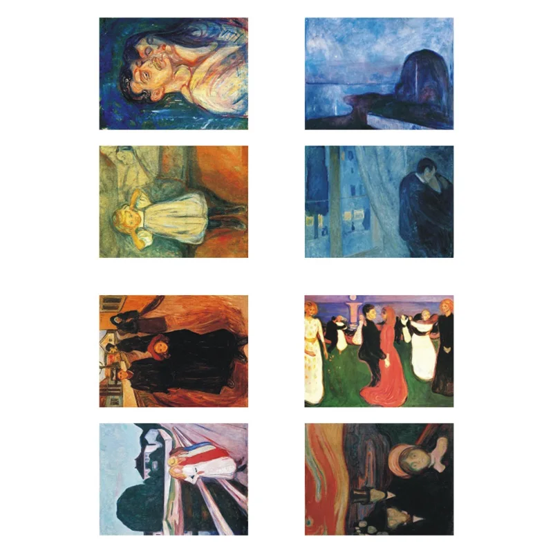 1 шт. Edvard Munch знаменитая картина маслом сделай сам невырезанная Водонепроницаемая