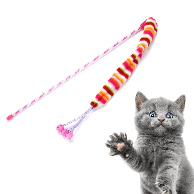Игрушки для кошек разноцветные забавные палочки для кошек интерактивные палочки Y1QB