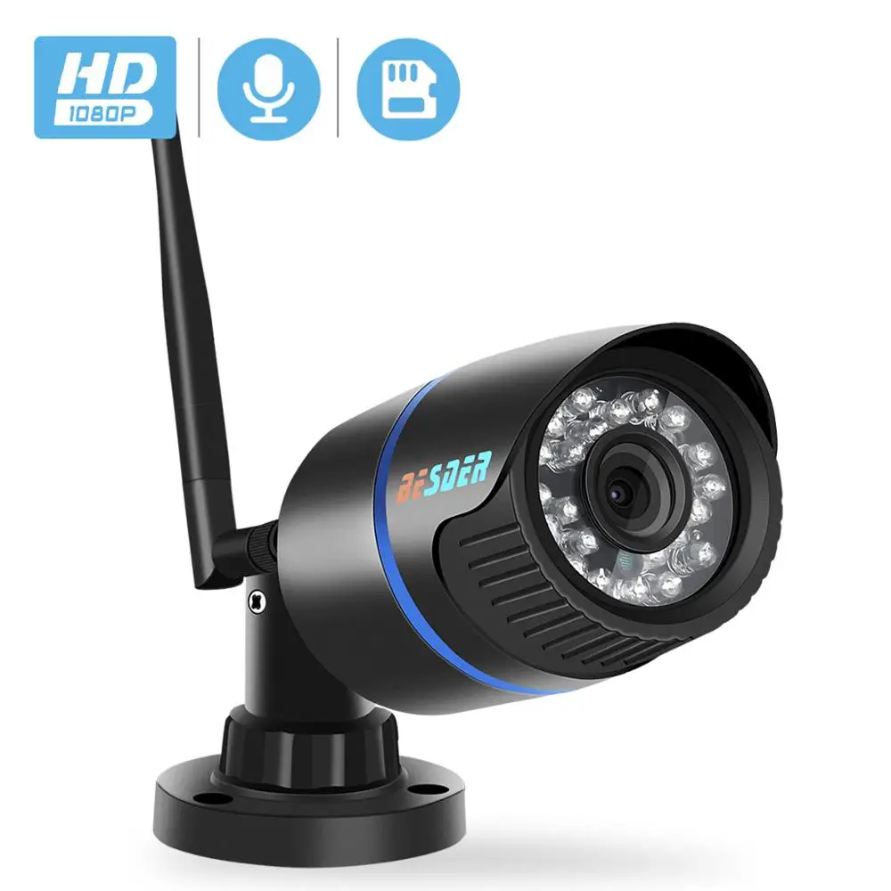5MP IP камера Wifi наружная ИК ночного видения ONVIF аудио Беспроводная CCTV 1080P HD