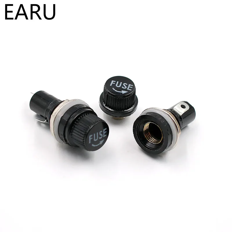 Fuse Holders 5pcs/lot 5x20 6x30mm Glass For Insurance Panel Mount