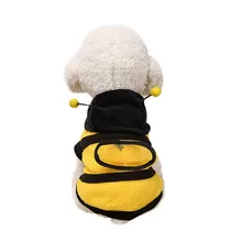 Новая одежда для домашних животных, костюм для собак с изображением пчелы, милые крылья шмеля, одежда для собак, кошек, одежда для домашних животных, Одежда для животных, куртка XXXS