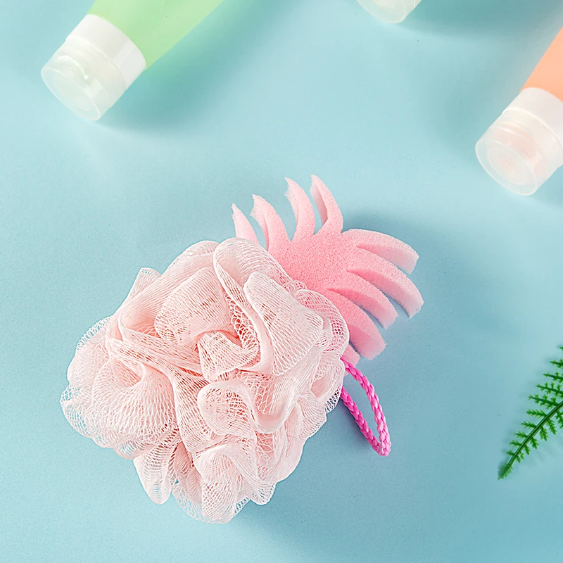 Miss Gorgeous pineapple body sponge brush bath with natural bristles Exfoliator shower Room Bathing foam the scourer clean | Красота и