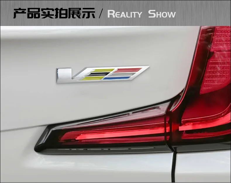 Applicable Cadillac ATS-LXTSCT5 Rear Logo Exterior Sports V Standard English Modified Metal English Standard