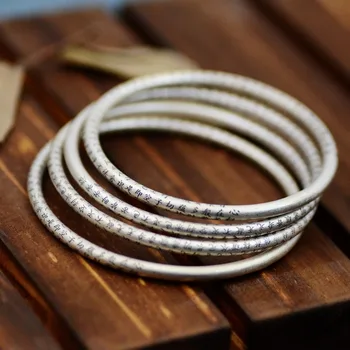 

Gifts for women Vintage Sterling silver bracelets High-end bangles Sterling silver jewelry bracelets New bangles indian jewelry
