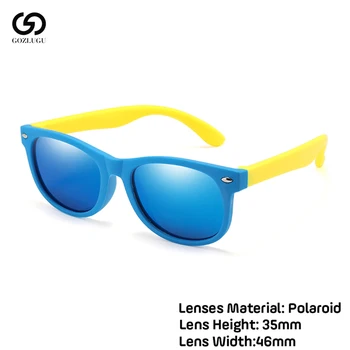 

GOZLUGU Kids Sunglasses Children's Polarized Lens Glasses Girls Boys Silicone Children's Baby Gift Safety Glasses UV400 Selling