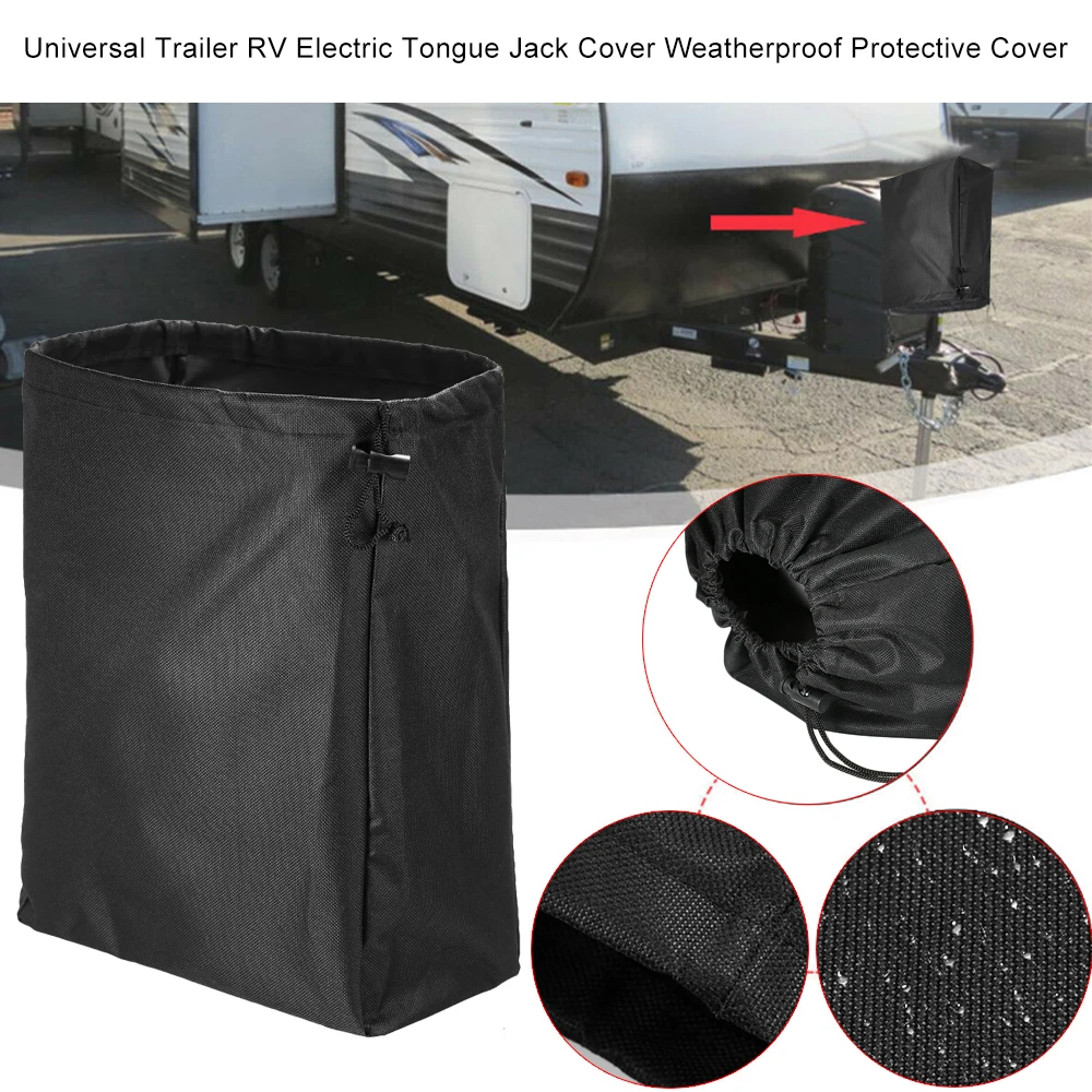 Waterproof Protective Camper Travel Trailer RV Jack Cover Universal