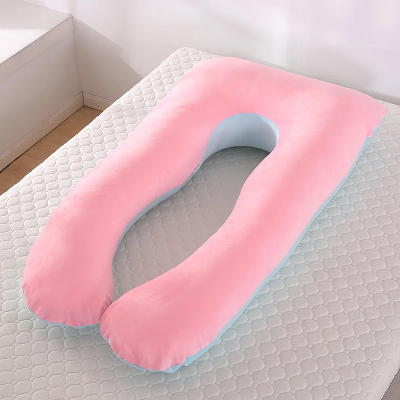 Подушка для беременных женщин Массажная хлопковая Подушка для сна твердая подушка для тела u-образная Подушка для сна поддержка прямой доставки - Цвет: Body Pillow-1