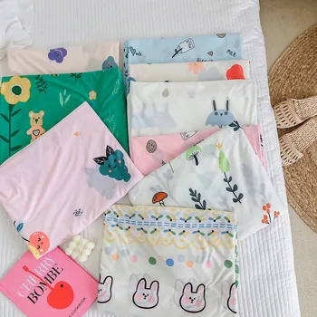 

Cartoon kids knitted cool blanket Baby summer blanket Breathable air conditioning quilt Knit blanket