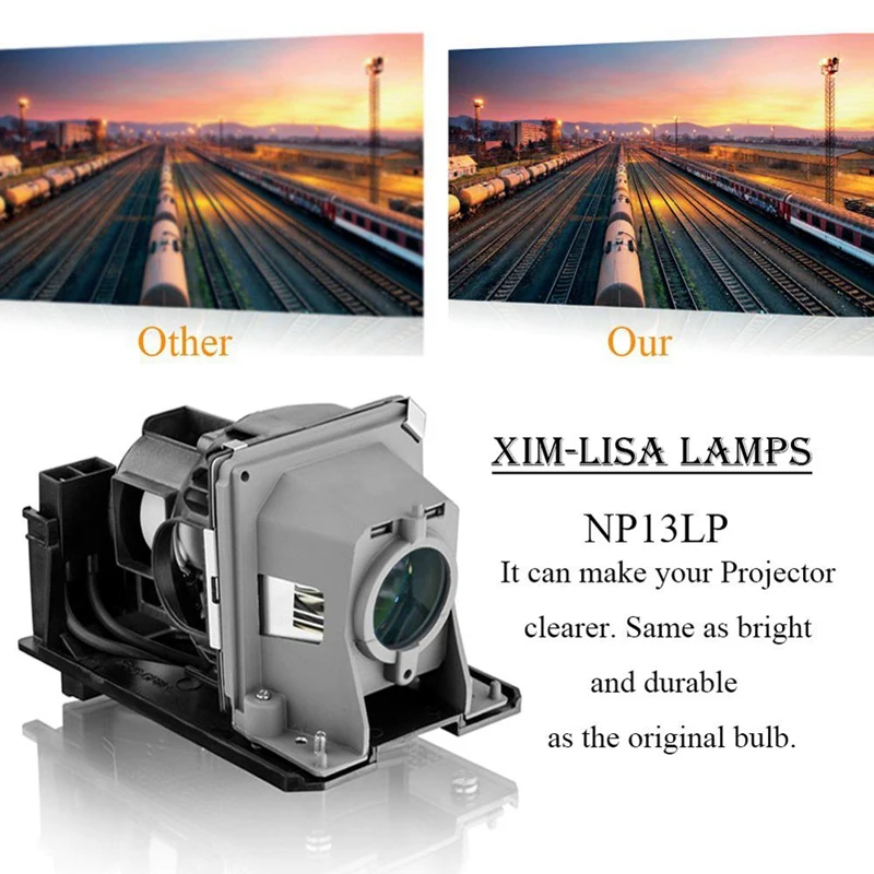 Лампа проектора NP13LP NP18LP с корпусом для NEC NP110 NP115 NP210 NP215 NP216 Φ