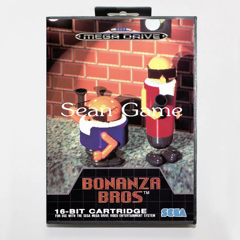 Elevata prestazione 16 бит MD игровая карта для sega Mega Drive bonanza bros чехол с розничной коробкой |
