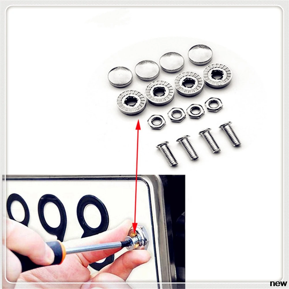 

Car number License Plate Bolts Frame Screws Screw for Ford Focus MK2 MK3 MK4 kuga Escape Fiesta Ecosport Mondeo Fusion
