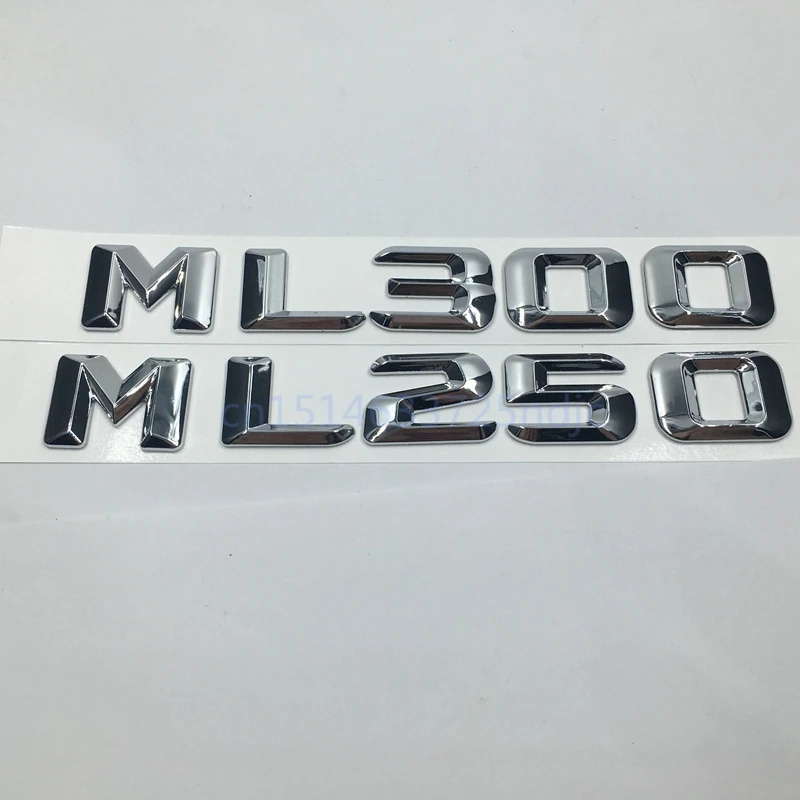 Car Sticker For Mercedes Benz ML Class ML300 ML250 Rear Emblem Logo Tailgate Words Lettering Badge 300 250 | Автомобили и