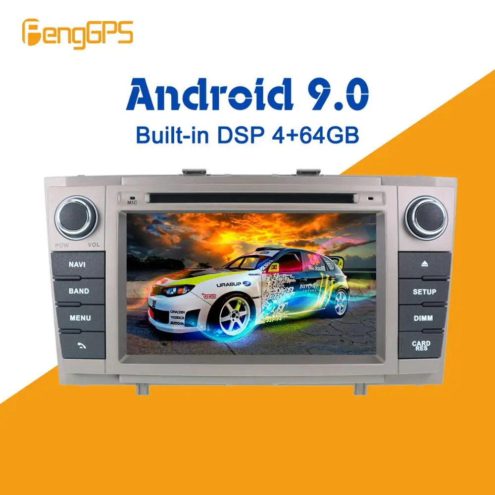 buy Android 9.0 PX5 4+64GB car DVD player Built in DSP Car multimedia Radio For Toyota Avensis T27 2009 2015 GPS Navigation