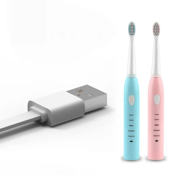 Bb201 Electric Toothbrush Rechargeable Ultrasonic 5 Way Mode Oral Cleaning Toothbrush For Adult Children Waterproof
