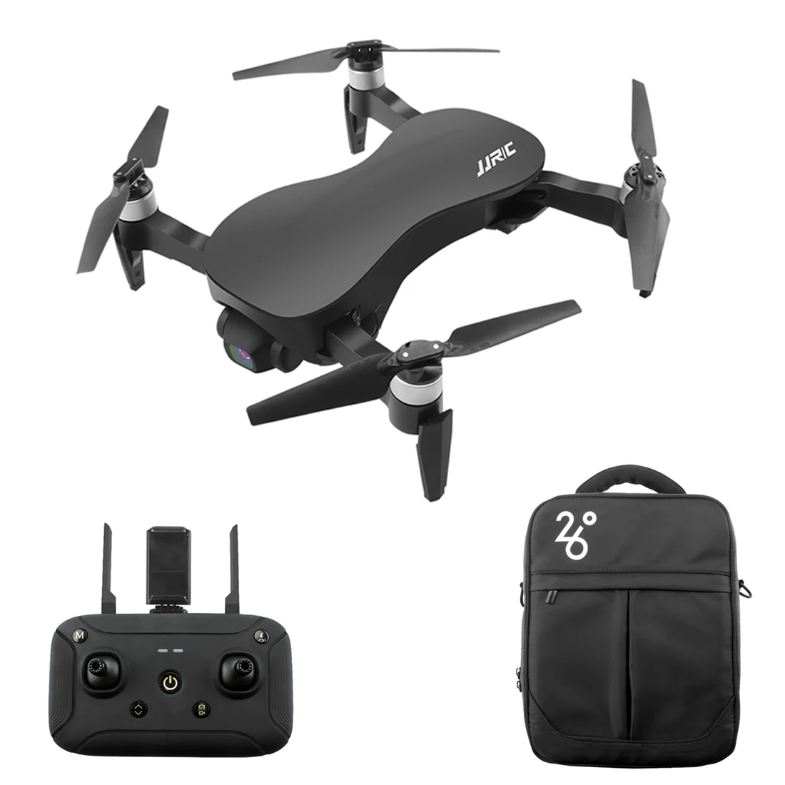

New Hot X12 4K HD Foldable Drone GPS Positioning Gesture Sensing Gravity Sensor Three-Axis Gimbal With Storage Bag - Black/White