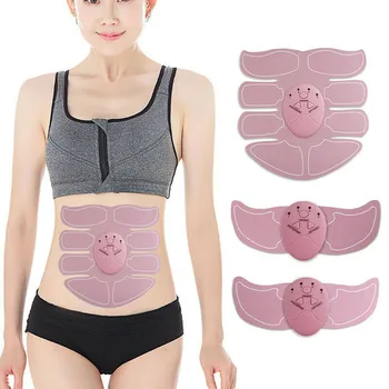 

Pink Wireless Abdominal Muscle Smart Trainer Stimulator Body Fitness Slimming ABS Hip Trainer Weight Loss Stickers Relaxation