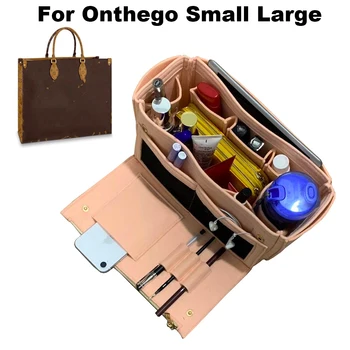 

For ONTHEGO,S/L, 3MM Handmade Premium Felt Tote Organizer Purse Insert Bag Makeup Inner Handbag Cosmetic Mommy Bag