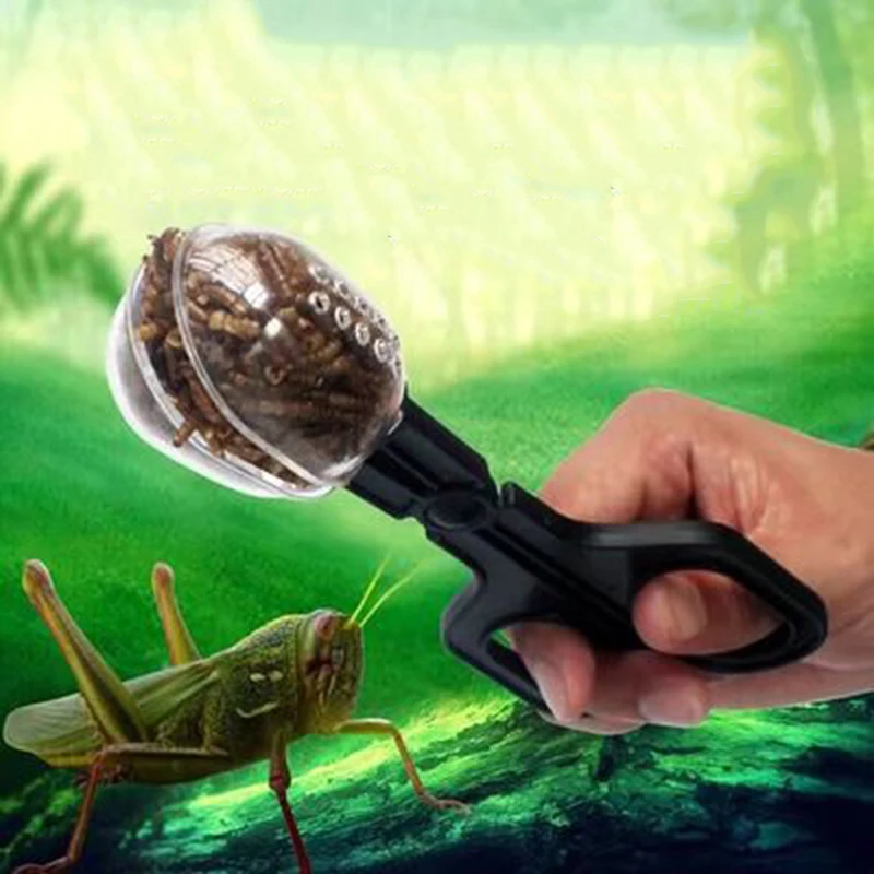 Pinzas de alimentación para Reptiles, suministros para Reptiles, escalada, mascotas, alimentación de Reptiles, insectos, gusanos de pan, alimentación, herramienta de limpieza