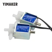 YIMAKER 2 шт двухпозиционный Трехходовой Миниатюрный электромагнитный клапан маленький Электрический регулирующий клапан выпускной сливной клапан DC 5 в 6 в