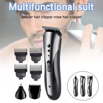 

Electric Beard Shaver for Men Multifunctional Hair Clipper Set Nose Shaving Washable Hair Trimmer VJ-Drop