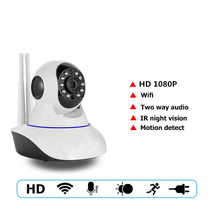 Yoosee APP 2MP HD 1080P PTZ Wifi IP Камера IR-Cut ночное видение двухстороннее аудио CCTV видеонаблюдение Smart 720P IP камера SD карта просмотра