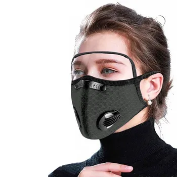 

2 PCS FaceMasks Masks Cloth Protective Mouth Cover Face Mask Washable Mouth-muffle Reuseable mondmaskers With Eyes Shield