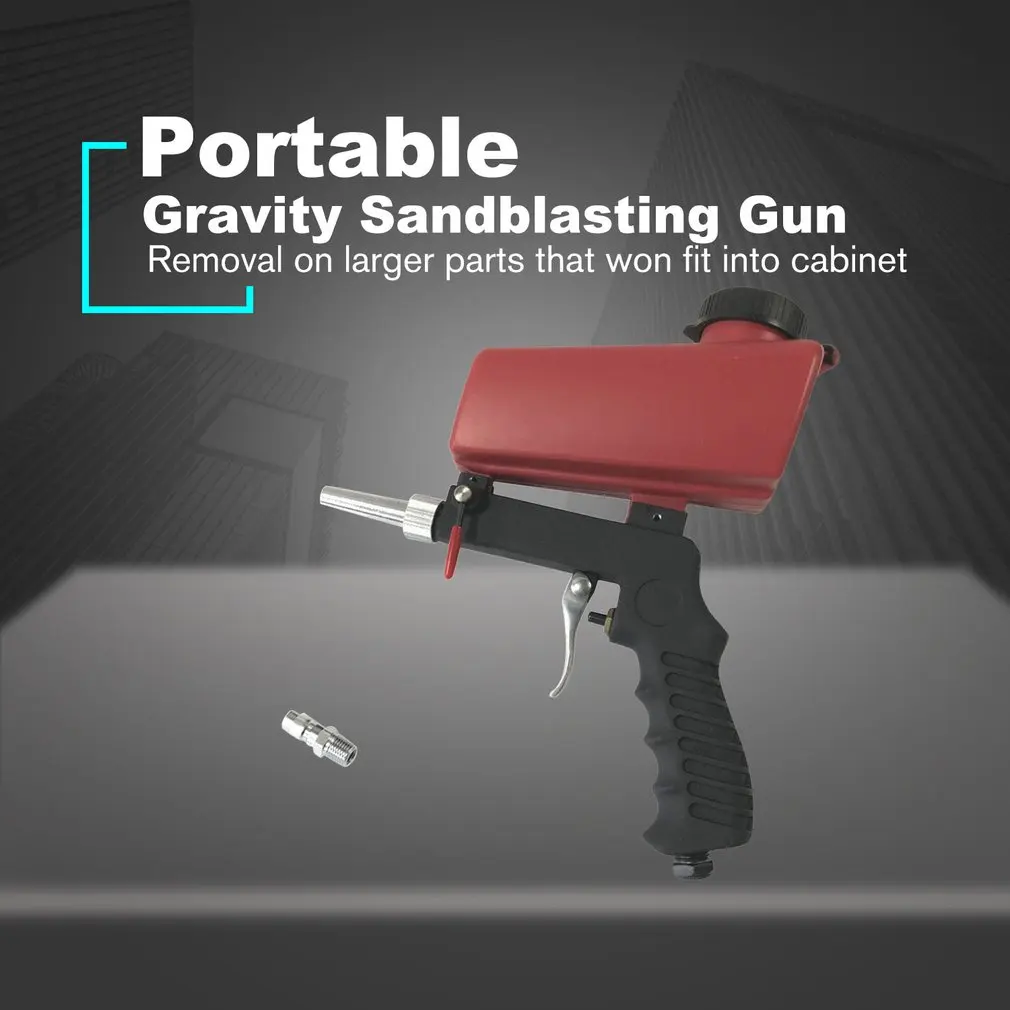 Portable Gravity Sandblasting Gun Miniature Pneumatic Sandblasting Set Rust Blasting Device Small Sand Blasting Machine