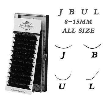 

J/B /U/L-curl Eyelash Extension False Individual Lashes Hand Made Faux Mink Eyelashes for Makeup Supplies