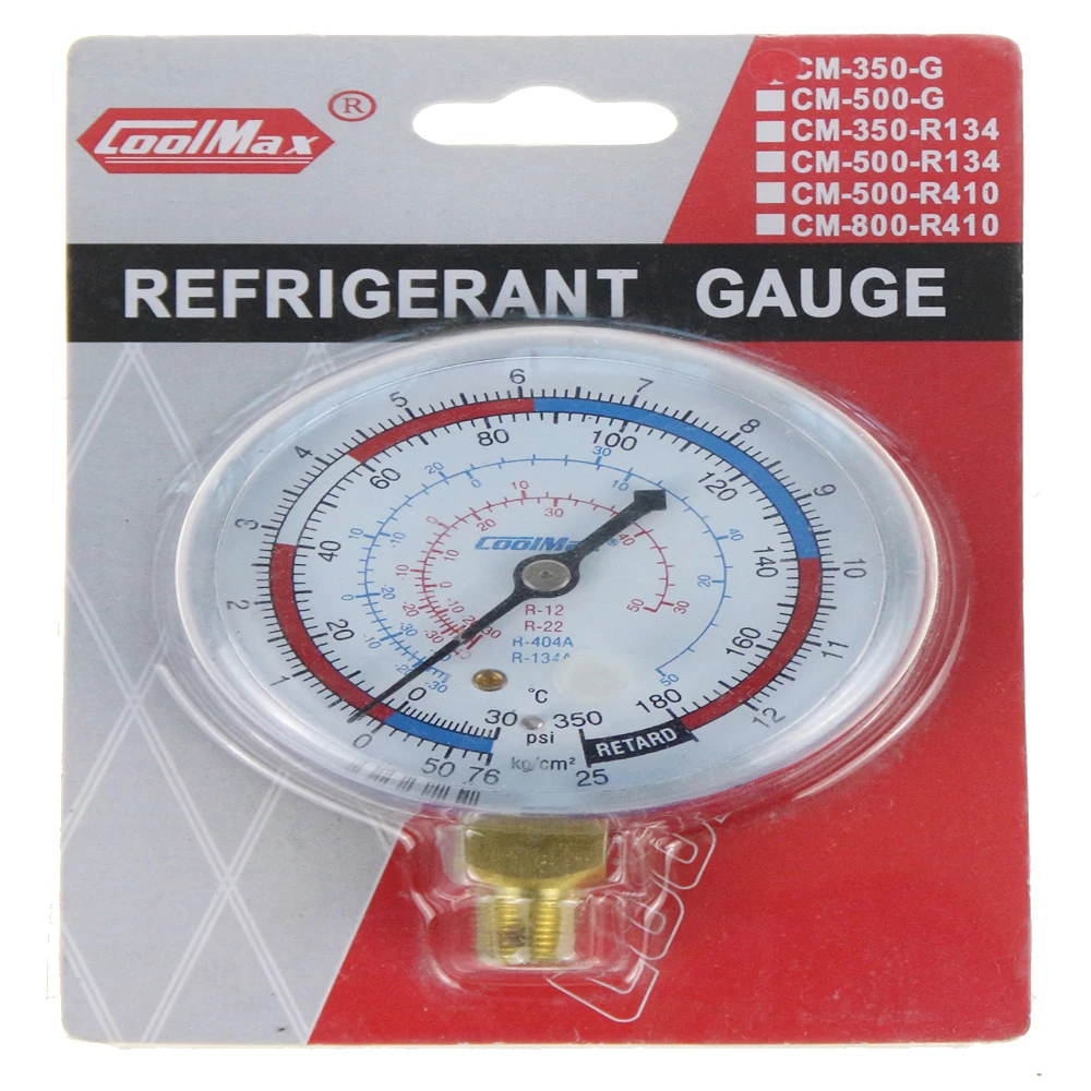 CM 350 G HOT Pressure gauge refrigerant table CM 350 G low pressure