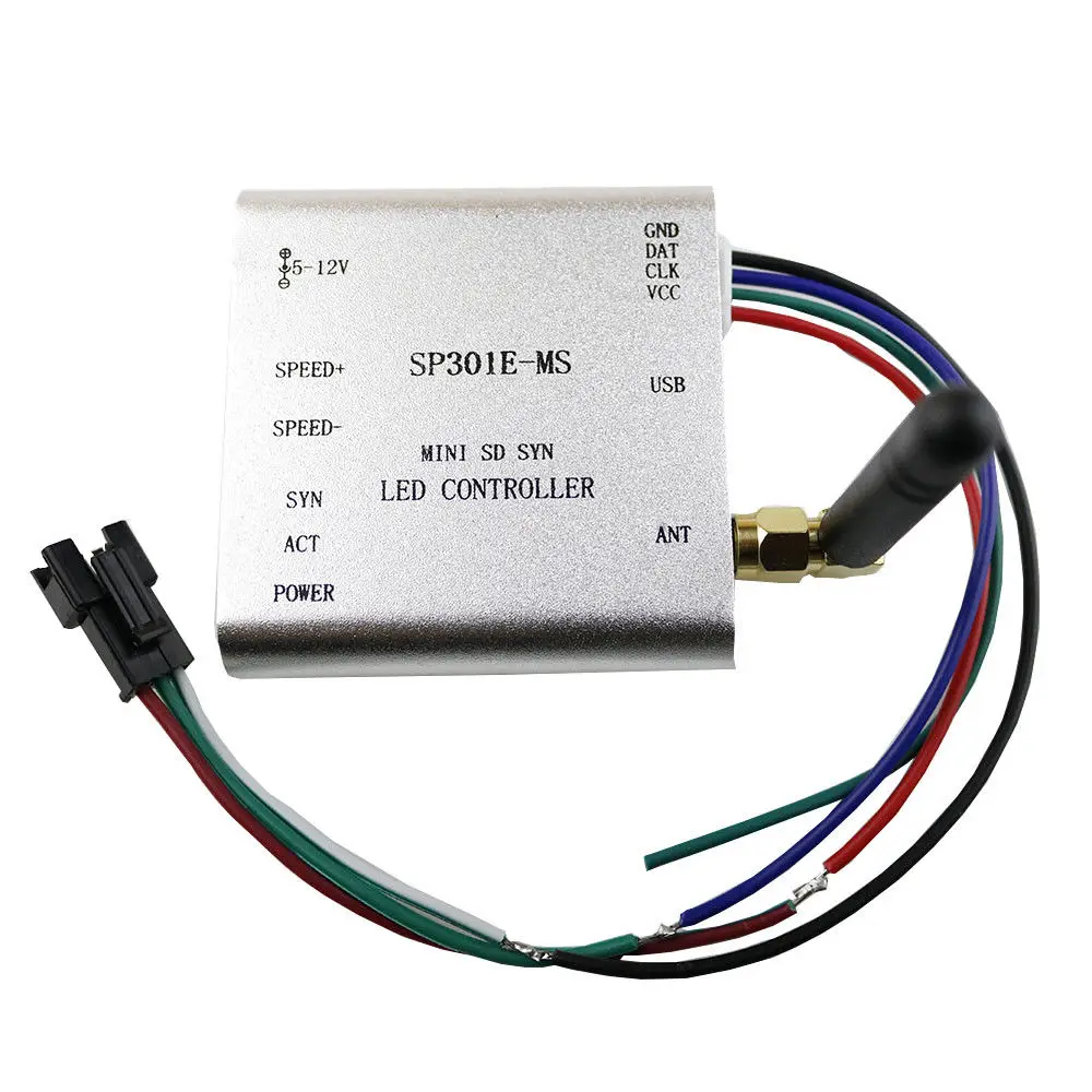 New SP301E-M Programmable RF Synchronous controller APA102,SK6812,WS2812B,WS2811