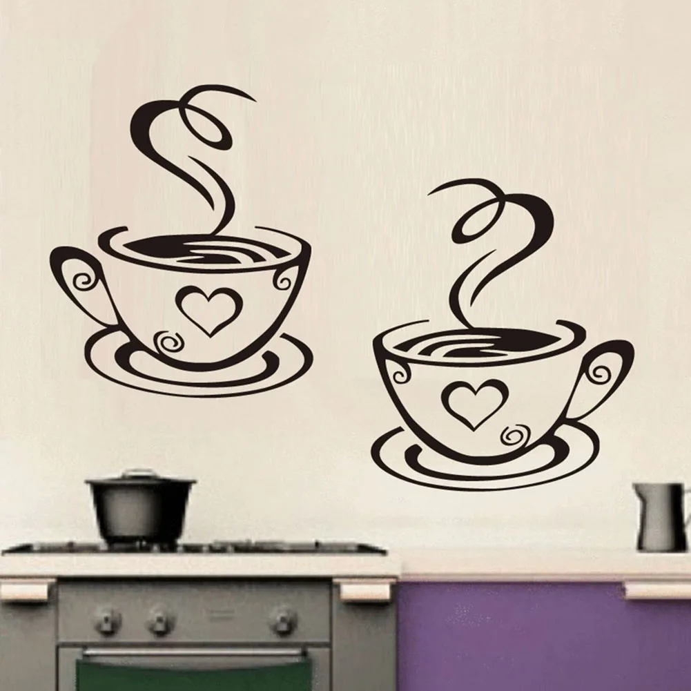 Coffee Wall Stickers for Kitchen Decor Vinyl Wall Decals DIY Home Decor Dining Room Shop Bar wall stickers,self adhesive wall stickers,vinyl stickers,vinyl wall stickers,self adhesive stickers