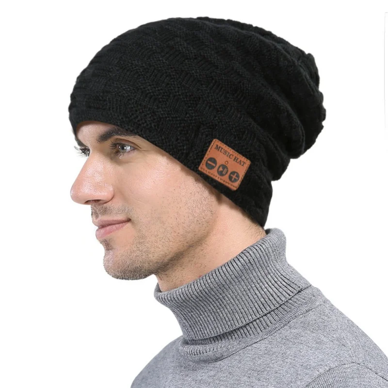 Bluetooth Earphone Music Winter Wireless Headphone Cap Headset With Mic Sport Hat For iPhone Samsung Phone Gaming Headset