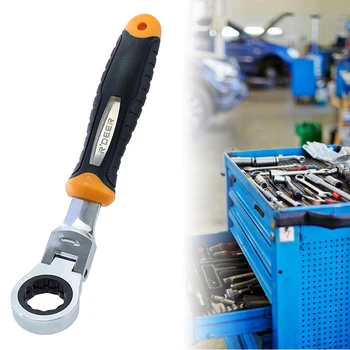 

5 PCS 72T Ratchet Wrench Set 1/4" 3/8" 1/2" Metric Quick Sleeve Joint 180° Car Hand-held Disassembly Tools Car Accesories