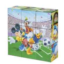 

Disney wooden 3X3 3D Six-sided Jigsaw Mickey/princess/winnie for Children Kids Educational Toys