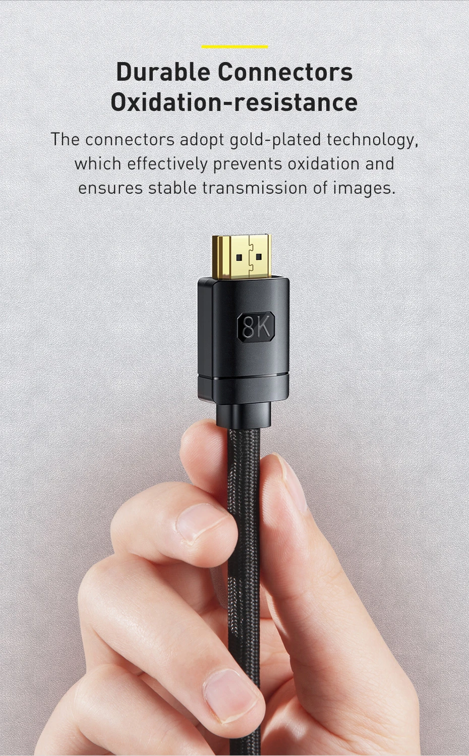 Baseus HDMI-Compatible Cable for Xiaomi Mi Box 48Gbps Digital for PS5 PS4 8K 2.1 4K 2.0 HDMI-Compatible Splitter 8K/60Hz Cables