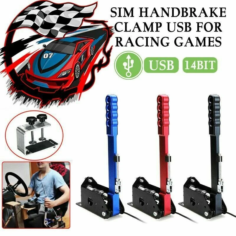 Зажим для ручного тормоза 14Bitusb PCGame Drift SIM USB гоночных игр Logitech G25/G27/G29/T300/T500 FANATECOSW