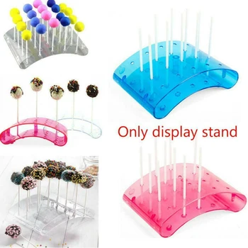 

New Baking Decor Cake Tools Cake Pop Lollipop Showing Stands Multi-scenario 20 Hole U Shaped Holder DIY Bakeware Display Stand