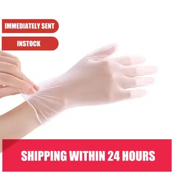 

50pcs Anti Gloves Transparent Disposable PVC Gloves Latex Garden Gloves Work Safety Glove Fast Shipping