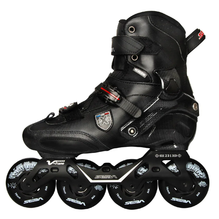 Adult Roller Skates SEBA Trix2 Adult Inline Skates Rockered Frame Slalom
