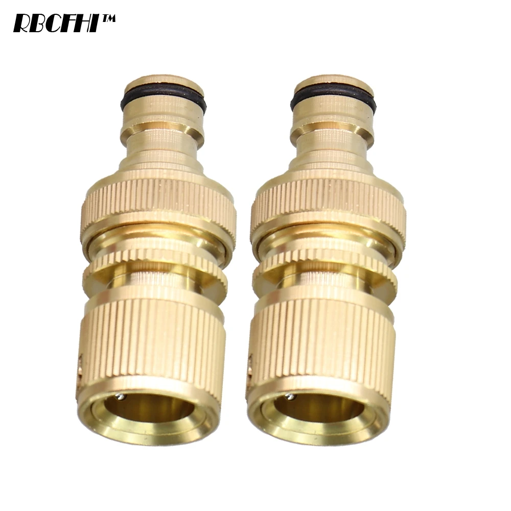 RBCFHIGHTSolidBrassGardeningHoseQuickConnector3/4