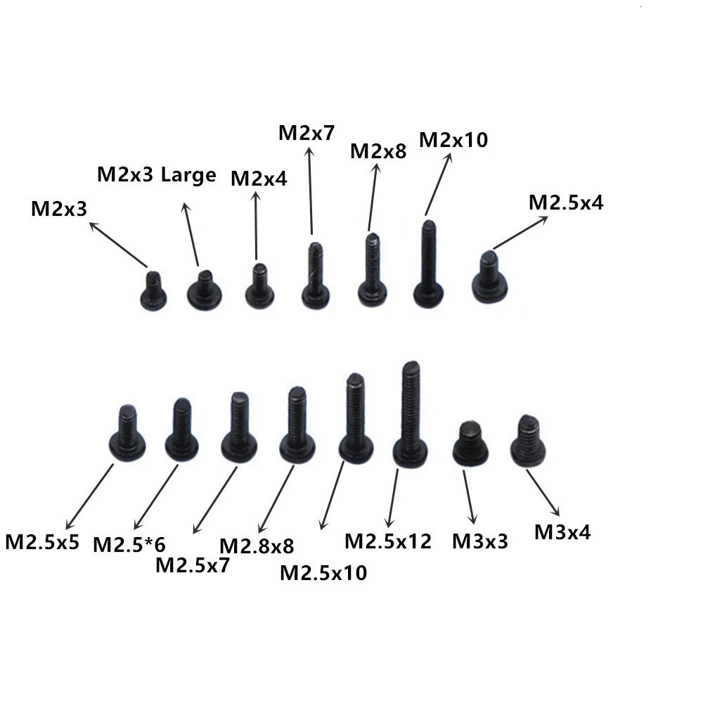300 шт M2, M2.5, M3 Набор для замены винтов для ноутбука Hp IBM Dell sony acer Asus lenovo Toshiba Gateway samsung