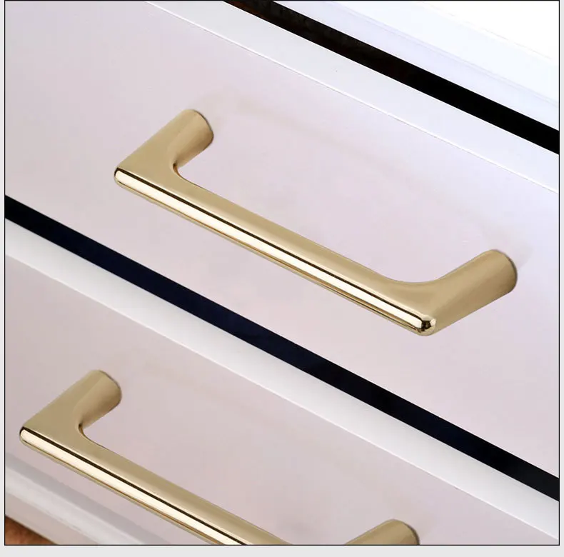 JD современный минималистичный шкаф ручки и ручки Европейского розового золотого цвета для ящика Шкаф Дверь кухонная Ручка мебельная фурнитура