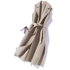 2021 New Wtyle Western Woolen Waistcoat Women Mid-Length Vest Waistcoat Autumn Winter Loose Spring And Autumn Jacket Femme L122 1