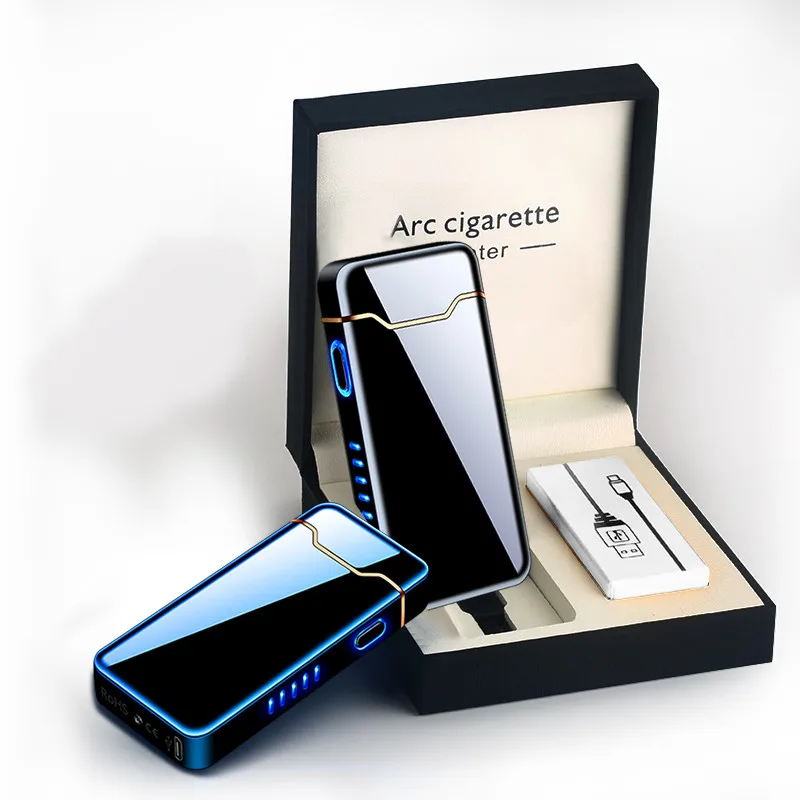 New Ignition Arc Electronic USB Electric Flame Lighter Metal Gift AI Charge Protection Cigar Lighters