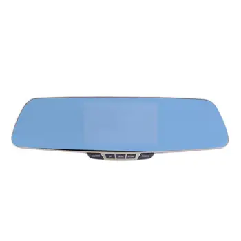 

LCD Blue Rearview Mirror Dual Lens Car DVR Video Recorder Camera Exquisitely Designed Durable Gorgeous