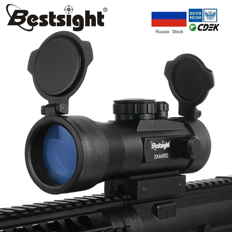 Оптический прицел Bestsight 3x44 с красной точкой 2x40 тактический 1x40 рельсовой